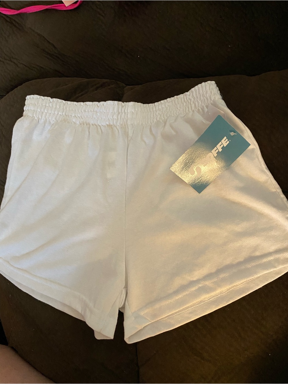 Soffe White Girls' Elastic-Waist Athletic Shorts
